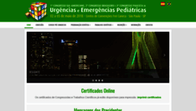What Emergenciaspediatricas.org.br website looked like in 2020 (4 years ago)