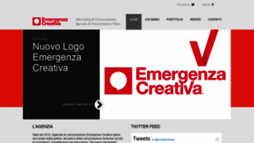 What Emergenzacreativa.it website looked like in 2020 (4 years ago)