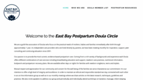 What Eastbaypostpartum.com website looked like in 2020 (4 years ago)