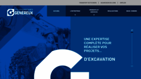 What Entreprisesgenereux.ca website looked like in 2020 (5 years ago)