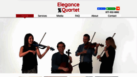 What Elegancequartet.com website looked like in 2020 (4 years ago)