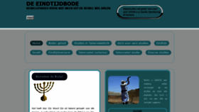 What Eindtijdbode.nl website looked like in 2020 (4 years ago)