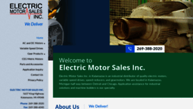 What Electricmotorsales.net website looked like in 2020 (4 years ago)