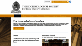 What Ecclsoc.org website looked like in 2020 (4 years ago)