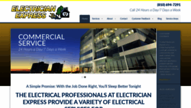 What Electrician-express.com website looked like in 2020 (4 years ago)