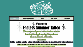 What Endlesssummertattoo.com website looked like in 2020 (4 years ago)