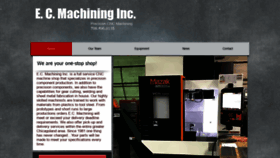 What Ecmachining.com website looked like in 2020 (4 years ago)