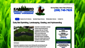 What Earlybirdlandscaping.com website looked like in 2020 (4 years ago)