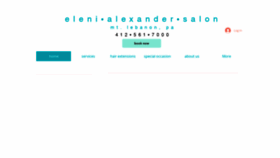 What Elenialexandersalon.com website looked like in 2020 (4 years ago)