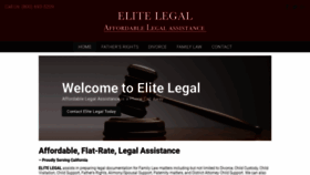 What Elitelegalassistance.com website looked like in 2020 (4 years ago)