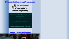 What Engravingdragon.com website looked like in 2020 (4 years ago)