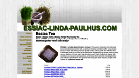 What Essiac-linda-paulhus.com website looked like in 2020 (4 years ago)