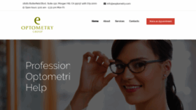 What Eoptometry.com website looked like in 2020 (4 years ago)
