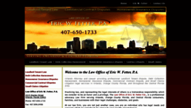 What Ericfetterlaw.com website looked like in 2020 (4 years ago)