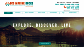 What Ecomarinedocks.com website looked like in 2020 (4 years ago)