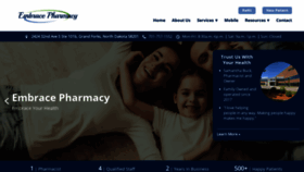 What Embracepharmacynd.com website looked like in 2020 (4 years ago)