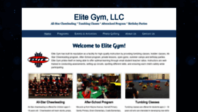 What Elitegymllc.com website looked like in 2020 (4 years ago)