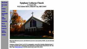 What Epiphanylutherancolumbia.org website looked like in 2020 (4 years ago)