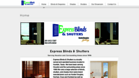 What Expressblindsandshutters.com website looked like in 2020 (4 years ago)