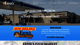 What Erniesfoodmarket.com website looked like in 2020 (4 years ago)