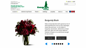 What Evergreenflorals.net website looked like in 2020 (4 years ago)