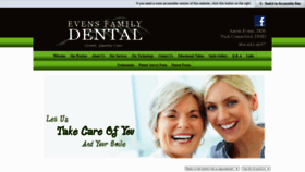 What Evensfamilydental.com website looked like in 2020 (4 years ago)