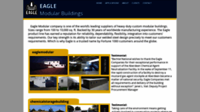 What Eaglemodular.com website looked like in 2020 (4 years ago)