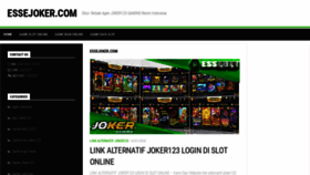 What Essejoker.com website looked like in 2020 (4 years ago)