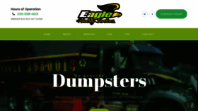 What Eaglehaulingservices.com website looked like in 2020 (4 years ago)