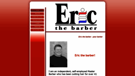 What Ericthebarber.com website looked like in 2020 (4 years ago)