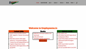 What Employeeme.in website looked like in 2020 (4 years ago)
