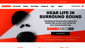 What Eargo.com website looked like in 2020 (4 years ago)