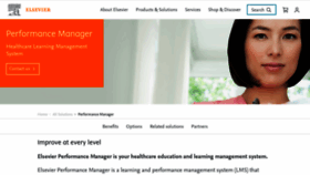 What Elsevierperformancemanager.com website looked like in 2020 (4 years ago)
