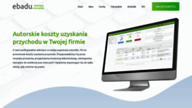What Ebadu.pl website looked like in 2020 (4 years ago)