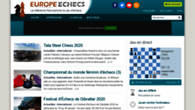 What Europe-echecs.com website looked like in 2020 (4 years ago)