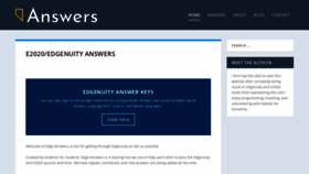 What Edge-answers.org website looked like in 2020 (4 years ago)