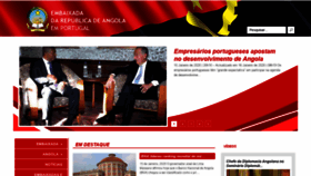 What Embaixadadeangola.pt website looked like in 2020 (4 years ago)