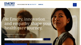 What Emoryhealthcare.org website looked like in 2020 (4 years ago)