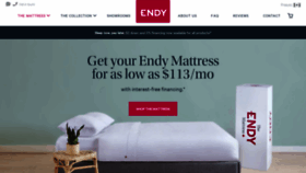 What Endy.com website looked like in 2020 (5 years ago)