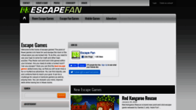 What Escapefan.com website looked like in 2020 (4 years ago)