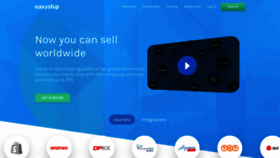 What Easyship.com website looked like in 2020 (6 years ago)