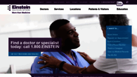 What Einstein.edu website looked like in 2020 (4 years ago)