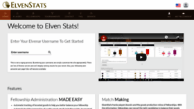 What Elvenstats.com website looked like in 2020 (4 years ago)
