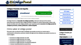 What Elcodigopostal.com website looked like in 2020 (4 years ago)