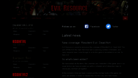 What Evilresource.com website looked like in 2020 (4 years ago)