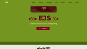 What Ejs.co website looked like in 2020 (4 years ago)