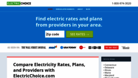 What Electricchoice.com website looked like in 2020 (4 years ago)