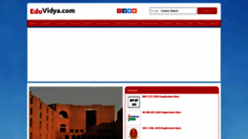 What Eduvidya.com website looked like in 2020 (4 years ago)