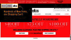 What Ellos.us website looked like in 2020 (4 years ago)