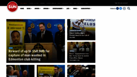 What Edmontonsun.com website looked like in 2020 (4 years ago)